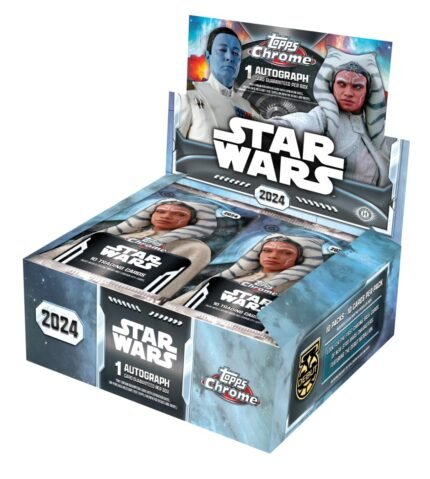 Star Wars 2024 Topps Chrome Hobby Trading Card Box 1 Autographed Card